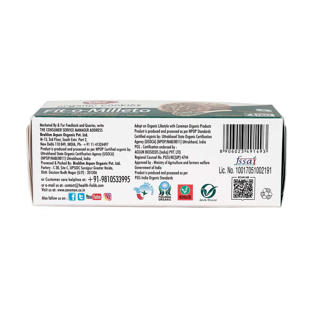 Caveman Organic Fit-o-milleto Cookies - Gluten Free image 2