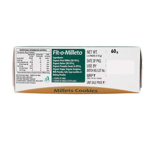 Caveman Organic Fit-o-milleto Cookies - Gluten Free image 1