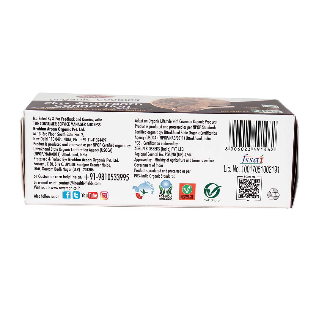 FLAX AMARANTH CONNECTION – Caveman Organic Cookies image 1