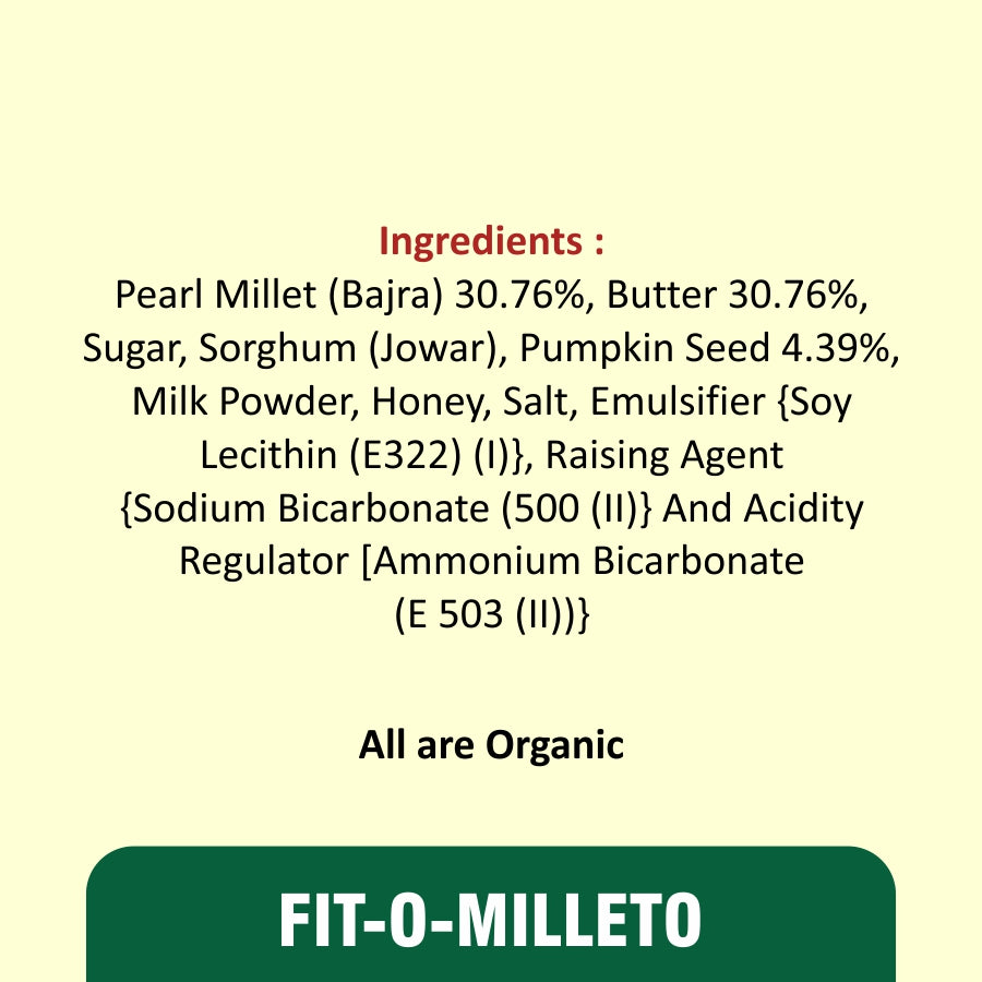 Caveman Organic Fit-o-milleto Cookies - Gluten Free image 3
