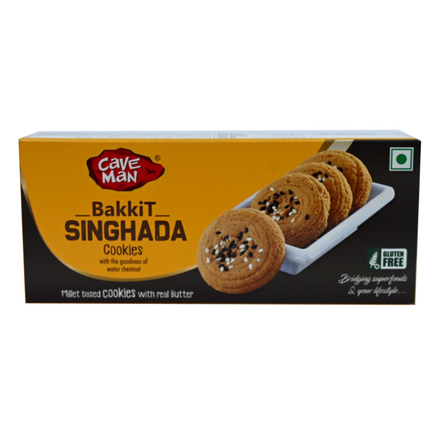 Caveman Bakkit Singhada Millet Cookies - Gluten Free