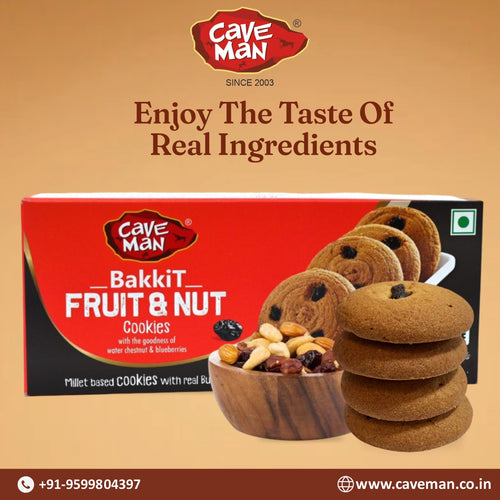 Caveman Bakkit Fruit & Nut Millet Cookies - Gluten Free image 0